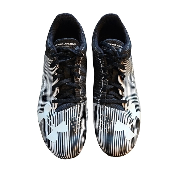 Under Armour Kick Sprint Spike Track Shoes Sneakers 1273939-100, Size 10 - Picture 3 of 12